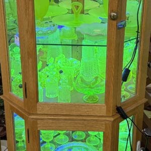 Vintage Uranium Glassware Under Black Light - Shop 1
