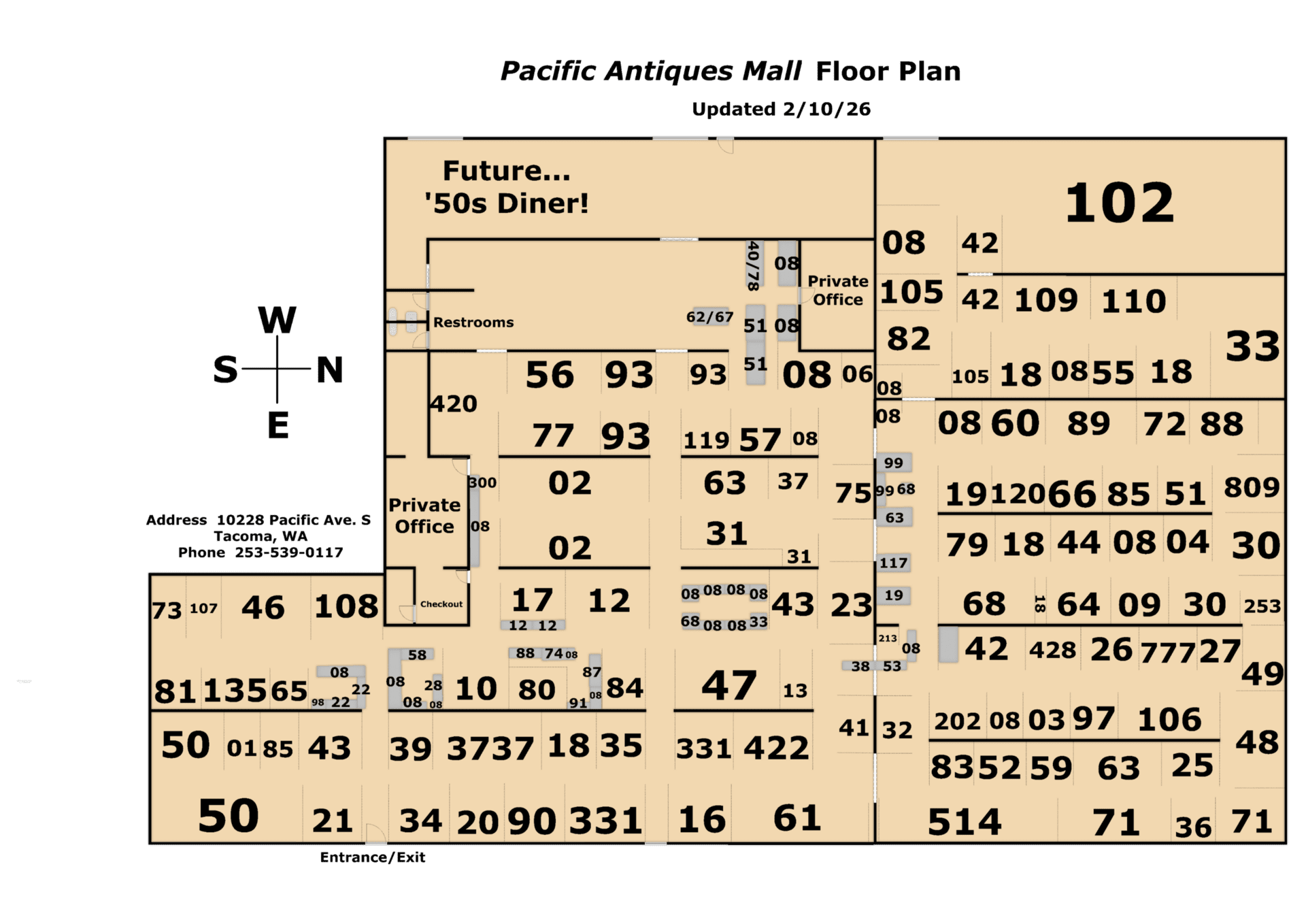 Mall layout
