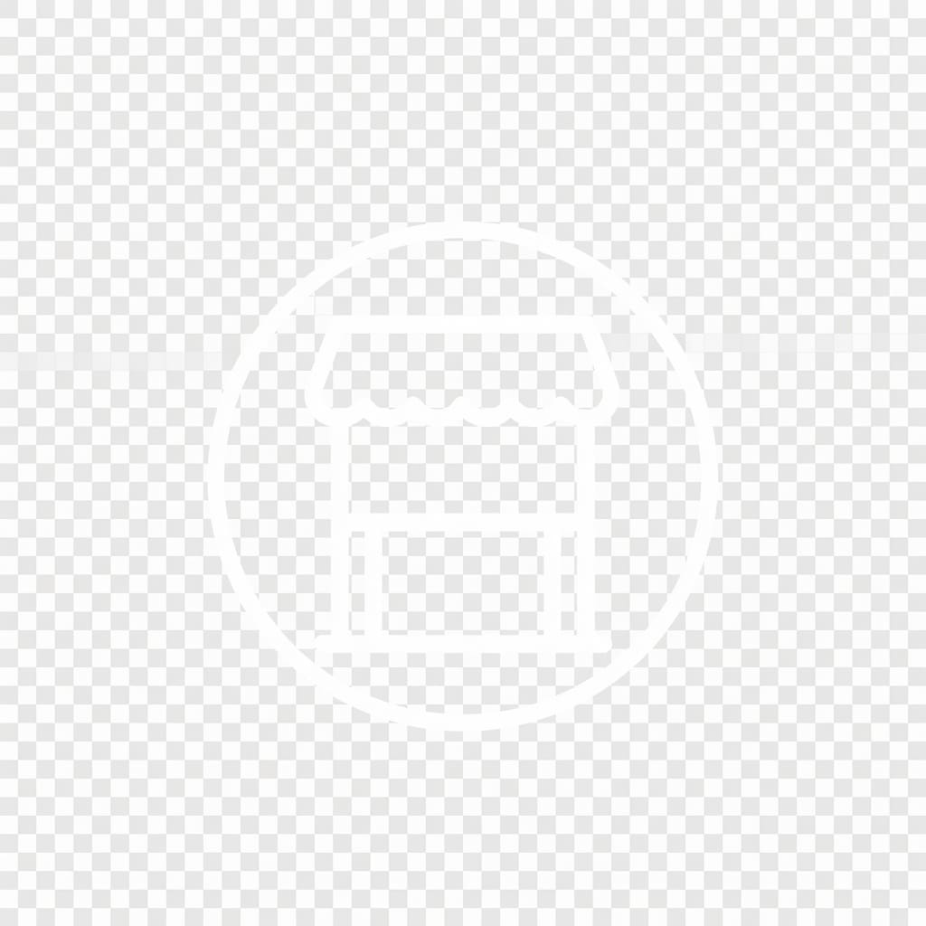 Antique booth rental icon – market stall