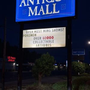 Pacific Antiques Mall's Vintage Street Sign Lights Up Again in Tacoma WA